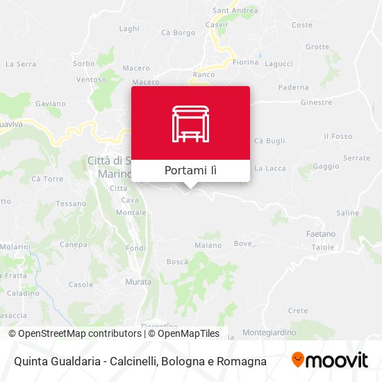 Mappa Quinta Gualdaria - Calcinelli