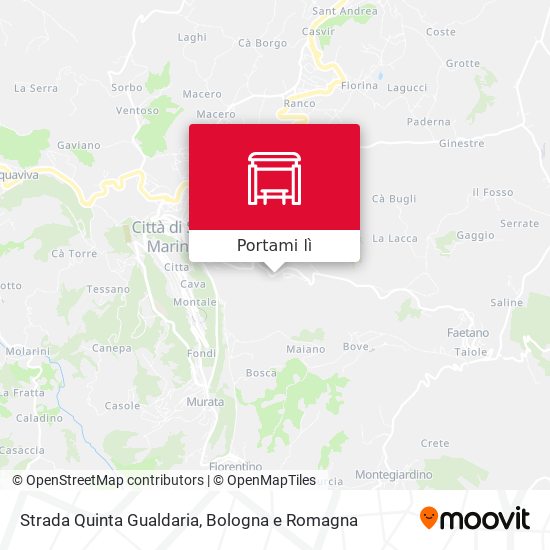 Mappa Strada Quinta Gualdaria