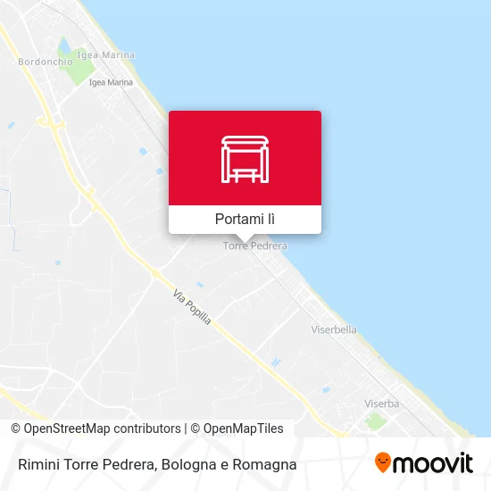 Mappa Rimini Torre Pedrera