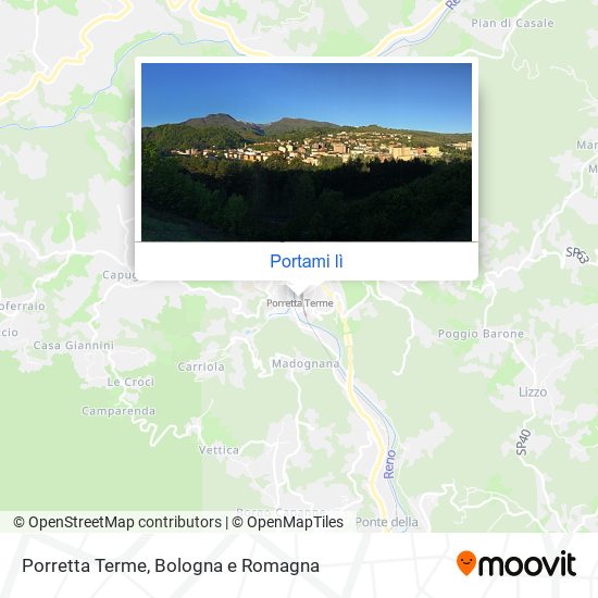 Mappa Porretta Terme