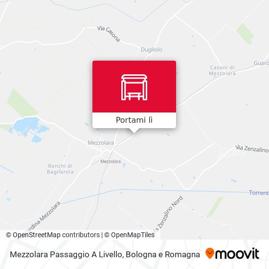 Mappa Mezzolara Passaggio A Livello
