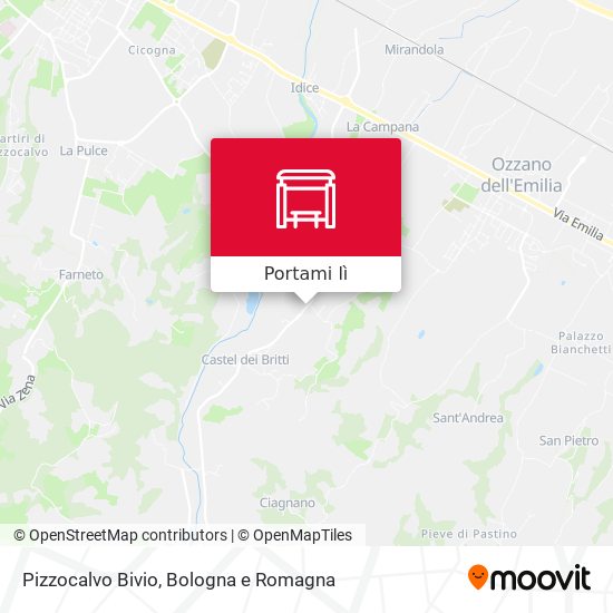 Mappa Pizzocalvo Bivio