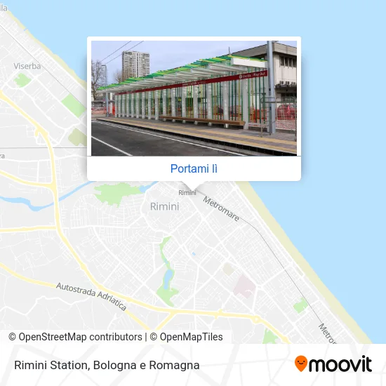 Mappa Rimini Station