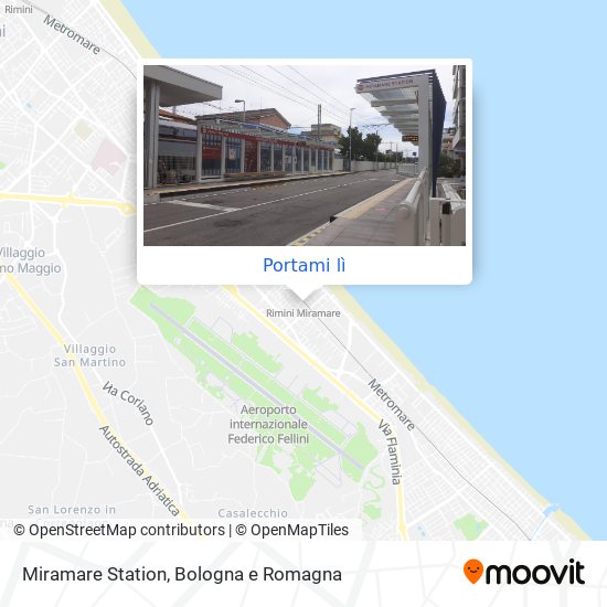 Mappa Miramare Station