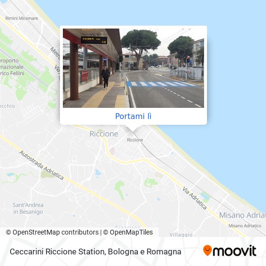Mappa Ceccarini Riccione Station