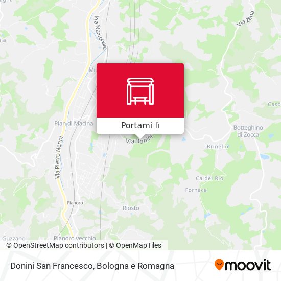Mappa Donini San Francesco
