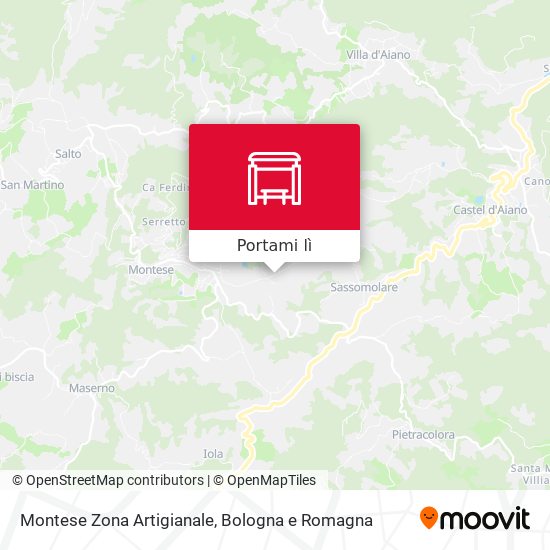 Mappa Montese Zona Artigianale