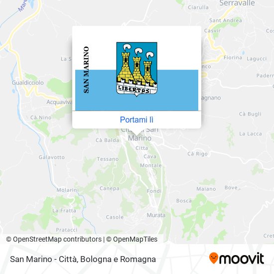 Mappa San Marino - Città
