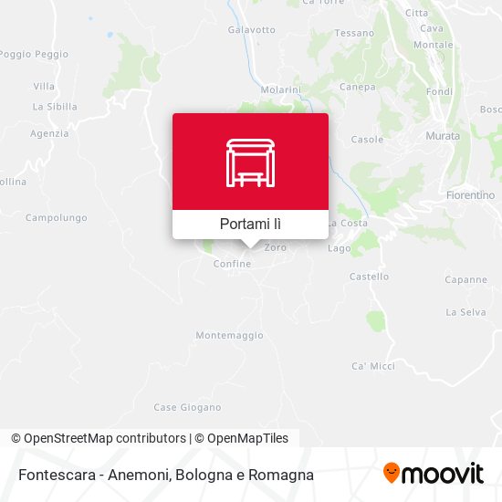 Mappa Fontescara - Anemoni