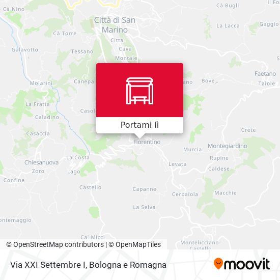 Mappa Via XXI Settembre I