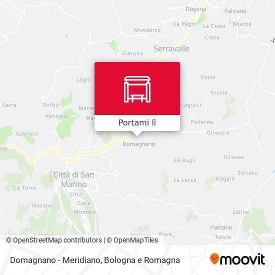 Mappa Domagnano - Meridiano