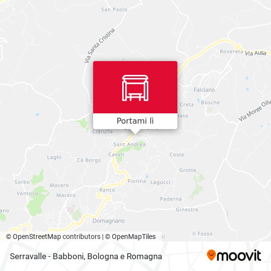 Mappa Serravalle - Babboni