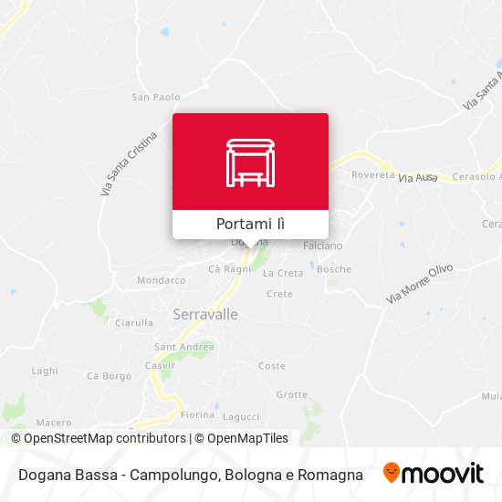 Mappa Dogana Bassa - Campolungo
