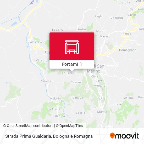 Mappa Strada Prima Gualdaria