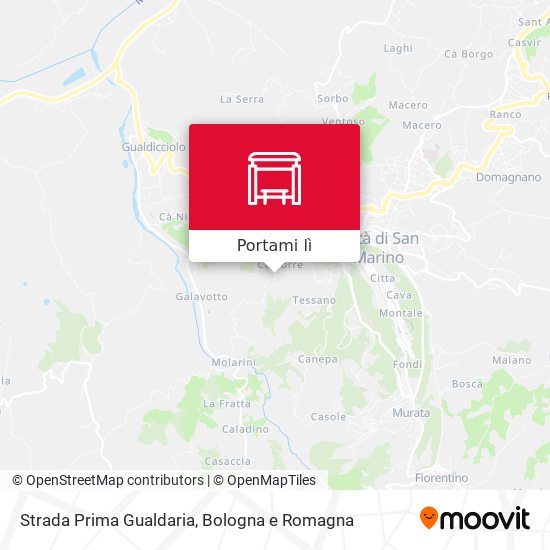 Mappa Strada Prima Gualdaria
