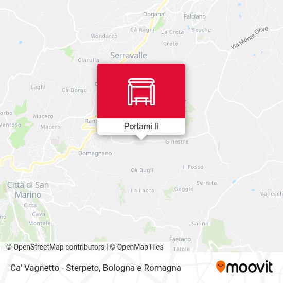 Mappa Ca' Vagnetto - Sterpeto