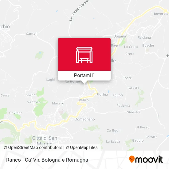 Mappa Ranco - Ca' Vir