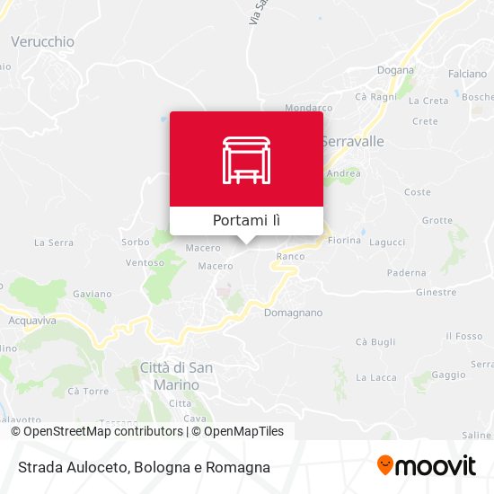 Mappa Strada Auloceto