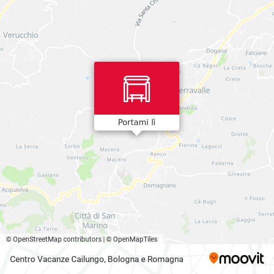 Mappa Centro Vacanze Cailungo