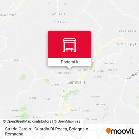 Mappa Strada Cardio - Guardia Di Rocca