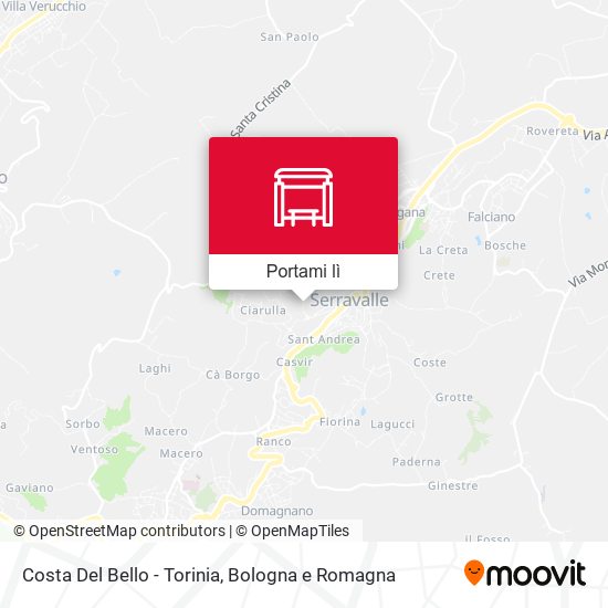Mappa Costa Del Bello - Torinia