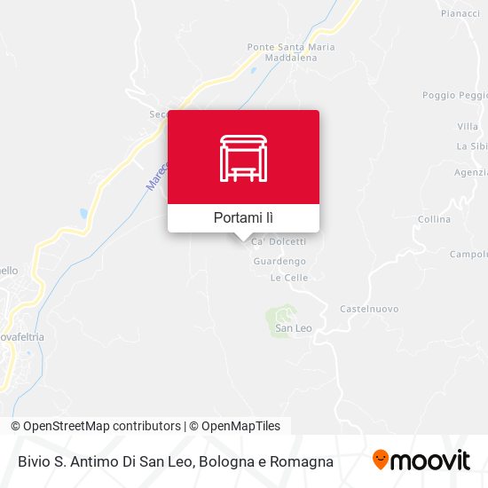 Mappa Bivio S. Antimo Di San Leo