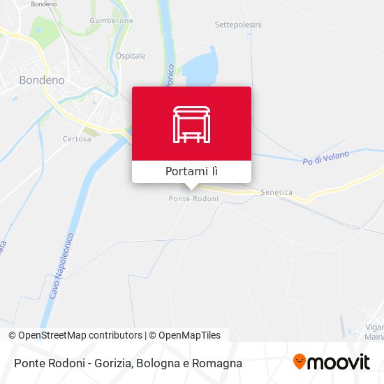 Mappa Ponte Rodoni - Gorizia