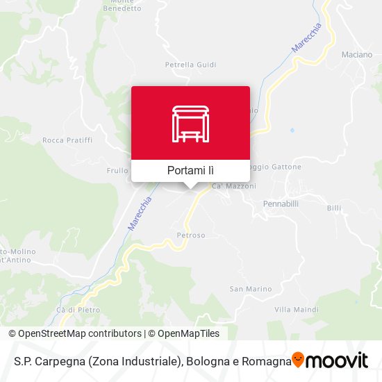 Mappa S.P. Carpegna (Zona Industriale)
