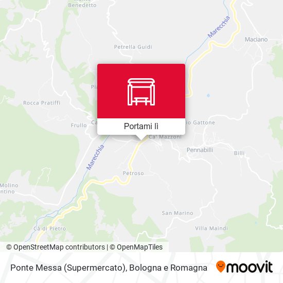 Mappa Ponte Messa (Supermercato)
