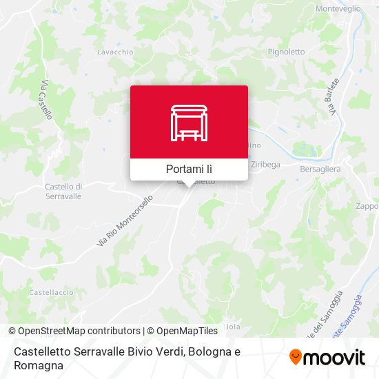 Mappa Castelletto Serravalle Bivio Verdi