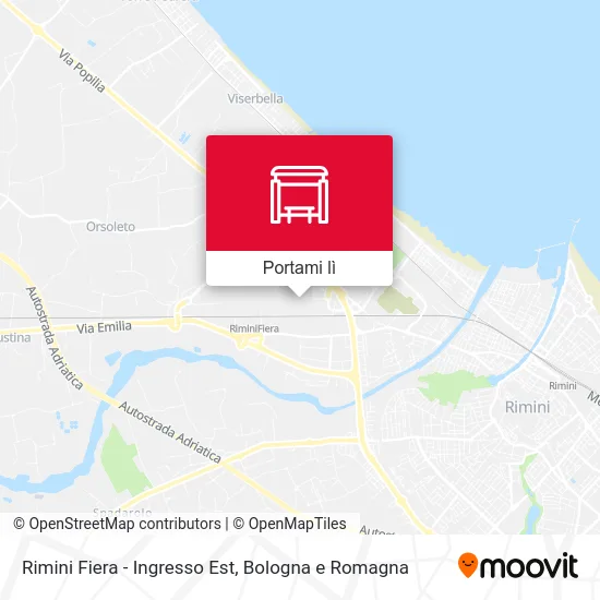 Mappa Rimini Fiera - Ingresso Est