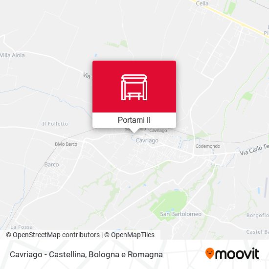 Mappa Cavriago - Castellina