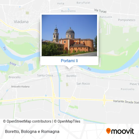 Mappa Boretto