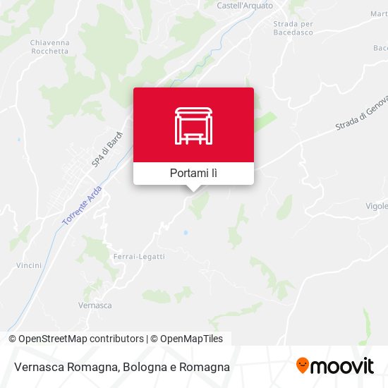 Mappa Vernasca Romagna