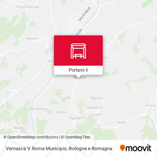 Mappa Vernasca V. Roma Municipio