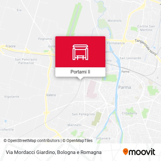 Mappa Via Mordacci Giardino