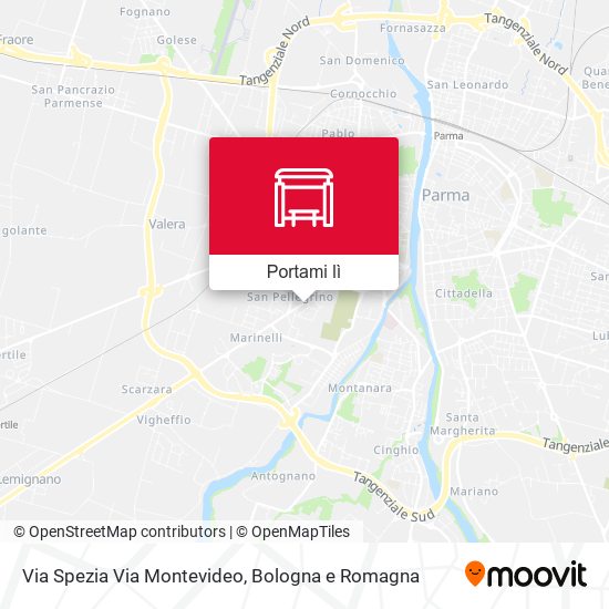 Mappa Via Spezia Via Montevideo