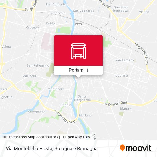 Mappa Via Montebello Posta