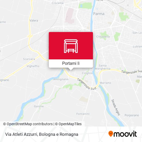 Mappa Via Atleti Azzurri