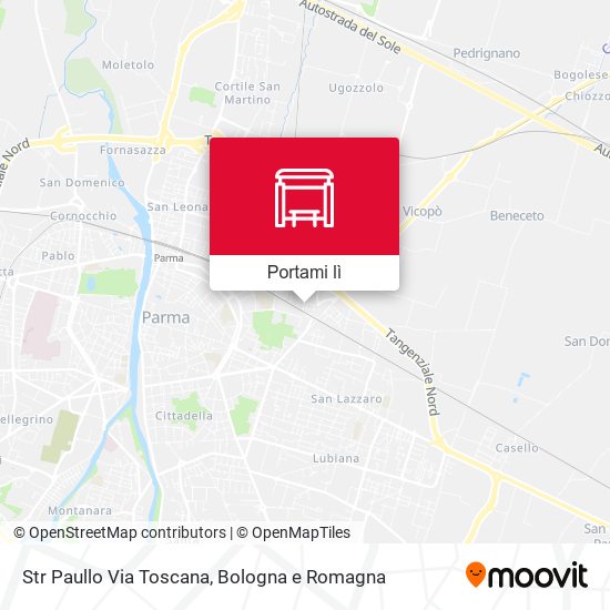 Mappa Str Paullo Via Toscana