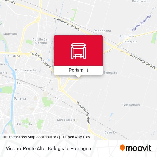 Mappa Vicopo' Ponte Alto