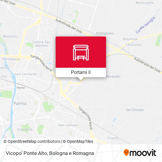 Mappa Vicopo' Ponte Alto