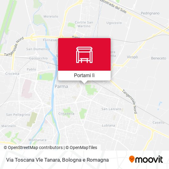 Mappa Via Toscana Vle Tanara