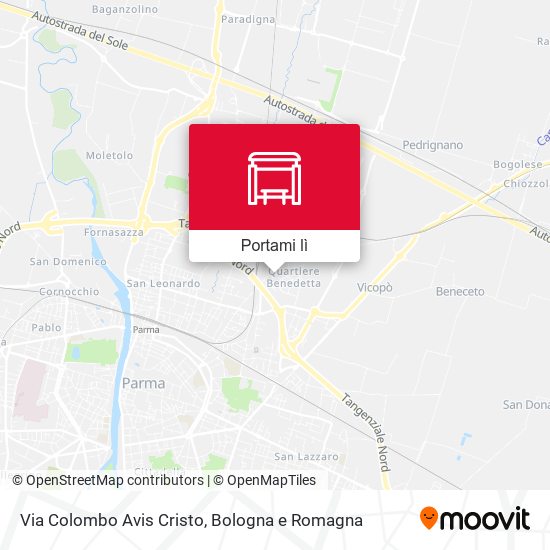 Mappa Via Colombo Avis Cristo