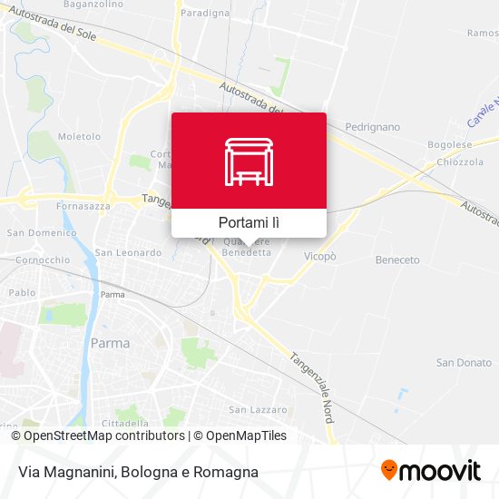 Mappa Via Magnanini