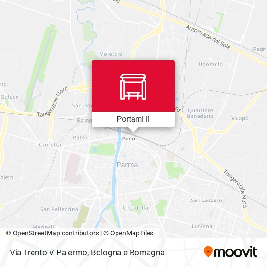 Mappa Via Trento  V Palermo