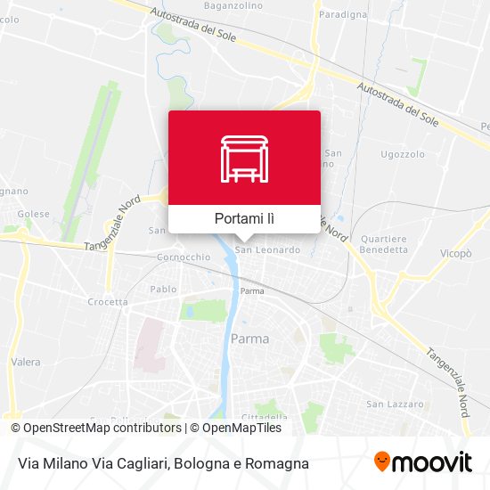 Mappa Via Milano Via Cagliari