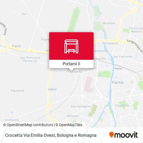 Mappa Crocetta Via Emilia Ovest