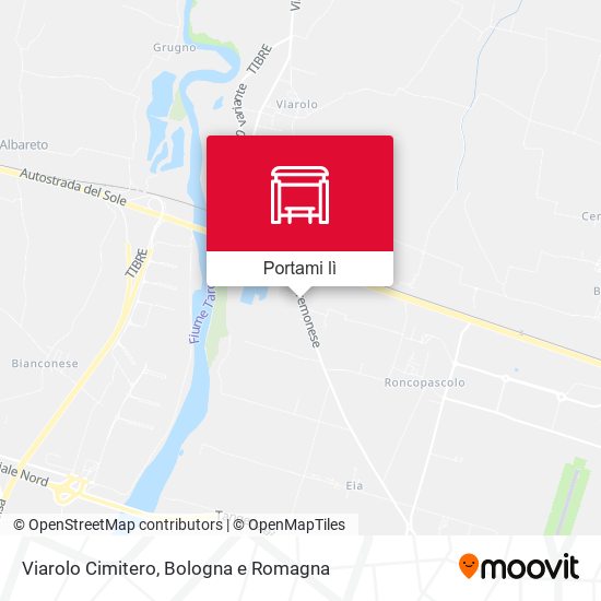 Mappa Viarolo Cimitero