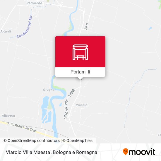 Mappa Viarolo Villa Maesta'